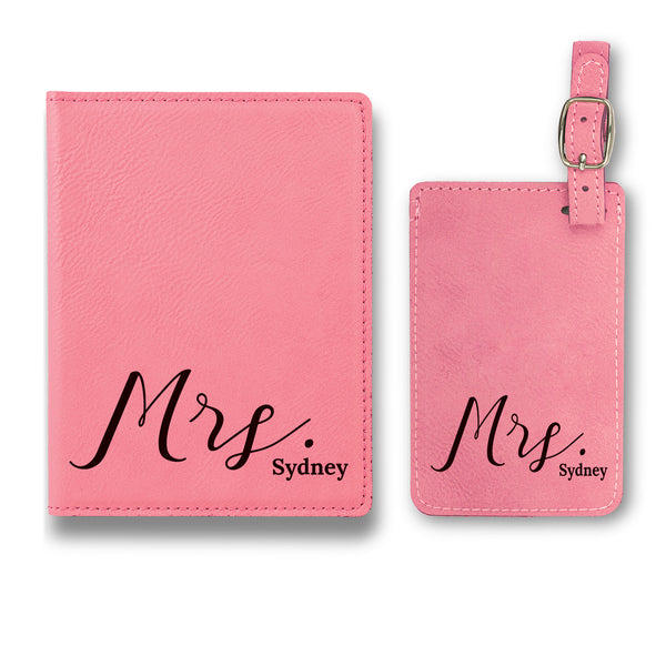 Premium Engraved Passport Cover Case, Travel Accessories For Men and Women, Engraved Passport Cover and Luggage Tag Combo, Passport Wallet For Men and Women
