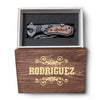Manual Opening Custom Pocket Knife, Steel Blade Customized Knife, And Box, Groomsmen Gift, Custom Gift For Men, Killer Miller Leafs Engraved Design Box, Gift Of Knife