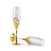  Customized Heart Set Champagne Flutes