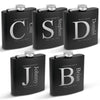 Groomsmen Stainless Stel Flask set of 5, Groomsmen Personalized Flask, Engraved Flask, Hip Flask, Custom Flask, Monogrammed Flask, Flask for Groomsmen,Groomsman Flask
