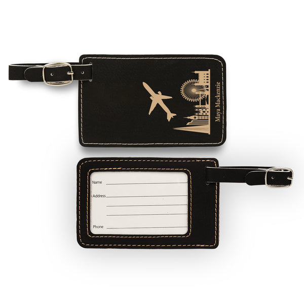Personalized Leather Passport Holder for Traveller, Premium Genuine Leather Passport Cover Set, Passport Cover and Luggage Tag, Passport Holder