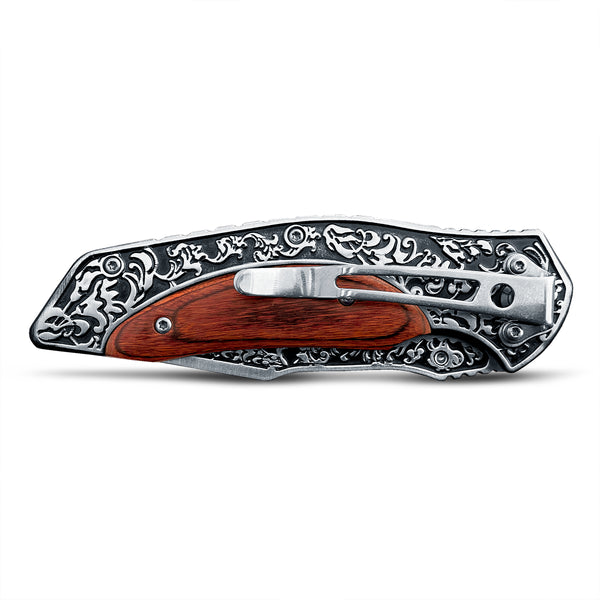 Pocket Folding Knife, Automatic Knife, Everyday Carry Knife, Personalizd Pocket Knife for Adult, Men and Women for Hunting, Camping, Fishing, Hiking, Outdoor Activities