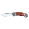 Foldable Pocket Knife For Dad, Valentines Personalized Pocket Knife For Men, Custom Knife with Wooden Box, Engraved Camping Knife