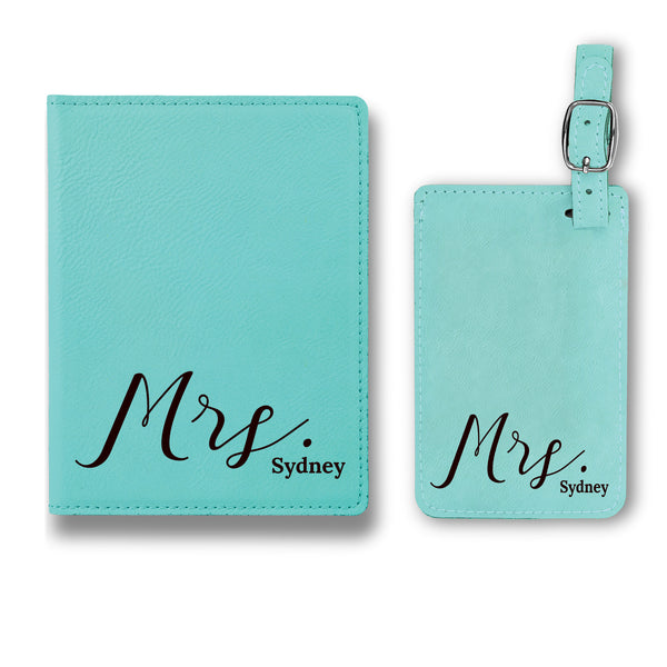 Premium Engraved Passport Cover Case, Travel Accessories For Men and Women, Engraved Passport Cover and Luggage Tag Combo, Passport Wallet For Men and Women