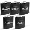 Groomsmen Gifts Set of 5 Flask - Gift for Groomsmen - Groomsman Gift - Groomsmen Flasks - Personalized Flasks for Groomsmen - Flasks for Groomsman