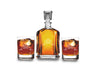 Personalized bourbon decanter set - Monogrammed Gift for Groomsmen- Decanter and 2 Glasses Gift Set - Home Bar,Christmas Gift