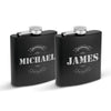 Krezy Case Set of 2 Wedding Favor Customized Flasks Set  Personalized bestman groomsmen praposal Gifts, Engraved and Monogrammed Gift