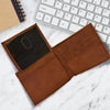 RFID Protected Rawhide Leatherette Bi-Fold Wallet For Men, Personalized 'SASSAMAN' Genuine Wallet For Him For Regular Use, Premium Wallet For Men