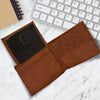 JULSON' Personalized Men's Bi-Fold Wallet, Stylish Custom Engraved Wallet For Men, Genuine RFID Protected Wallet For Him