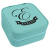 Custom Engraved Teal Jwelery Box For Women