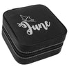 New Custom Engraved Black Jwelery Box For Women, Customized Laserable Leatherette Black Jwelery Box For Women, Travel Storage Bag For Jwelery For Women