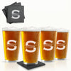 Personalized Beer Glasses Set