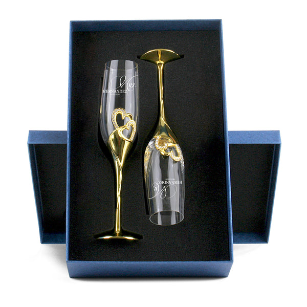  Bride And Groom Champagne Glasses