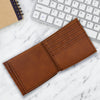 Elegant Personalized Men Names Bi-Fold Wallet For Men, Laserable Leatherette For Regular Use, Genuine RFID Protected Men's Wallet