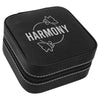 Engraved Black Jwelery Box for Women,  Travel Black Jwelery Box, Custom 'Harmony' Jwelery Storage Box For Women, Best  For Women