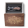 Stainless Steel Knife With Personalized Box, Custom Wooden Box, Perfect Pocket Knife, Gift To Husband From Wife, Folding Knife With Pocket Clip