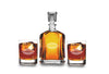 Whiskey Decanter Set- Monogrammed Gifts- Decanter and 2 Glasses Gift Set - Custom Name Engraved Monogrammed  Elegant Design - Wedding Gift