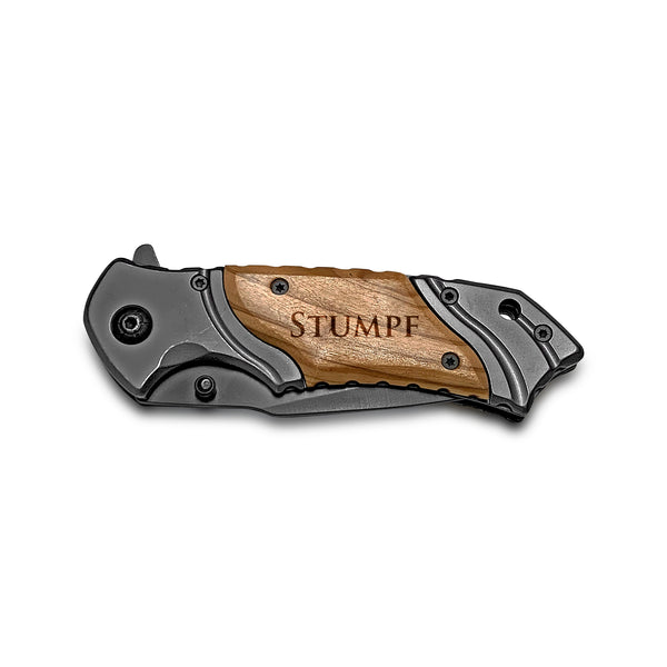 Laser Engraved Pocket Knife, Personalized Pocket Knife For Men With Wooden Box, Custom Pocket Knife, Folding Engraved Pocket Knife, Camping Pocket Knife