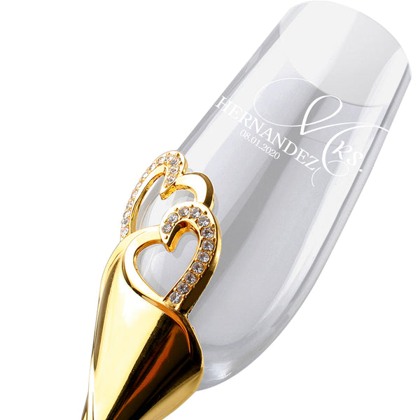  Bride And Groom Champagne Glasses