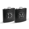 Krezy Case Groomsmen Stainless Stel Flask Set of 2, Groomsmen Customized Flask, Engraved Flask, Hip Flask, Custom Flask, Monogrammed Flask, Flask for Groomsmen,Groomsman Flask