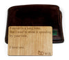 Wooden Wallet Insert Card