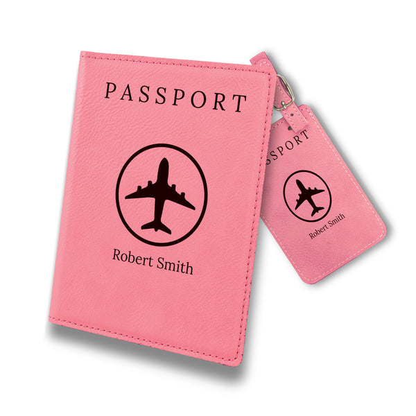 Personalized Passport Holder with Name, Passport Holder, Luggage Tags, Customized Passport Cover and Luggage Tag, Travel Accessories for Couples, Passport Cover For Men and Women
