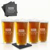 Custom Engraved Pint Glasses for Beer