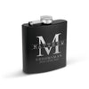 Krezy Case Set of 2 Personalized Groomsmen Flask for wedding, Groom Bestman Groomsmen Praposal flask, 6 oz Stainless Steel Flask, Cool unique hip Flask